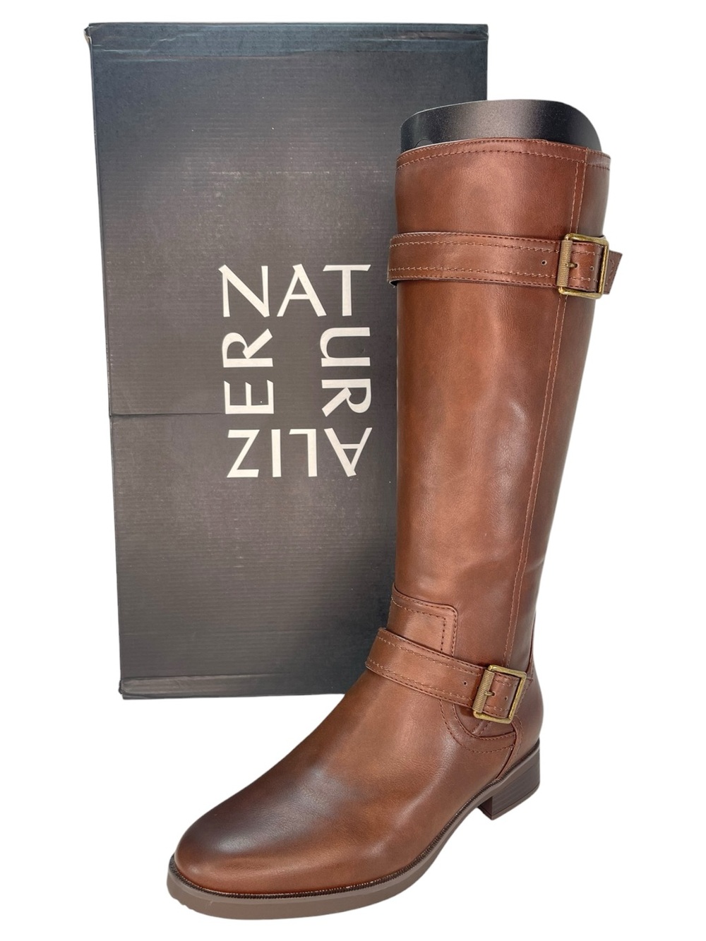 Naturalizer Tiernan Brown Faux Leather Knee High Womens Boots Size 9W - Picture 15 of 15